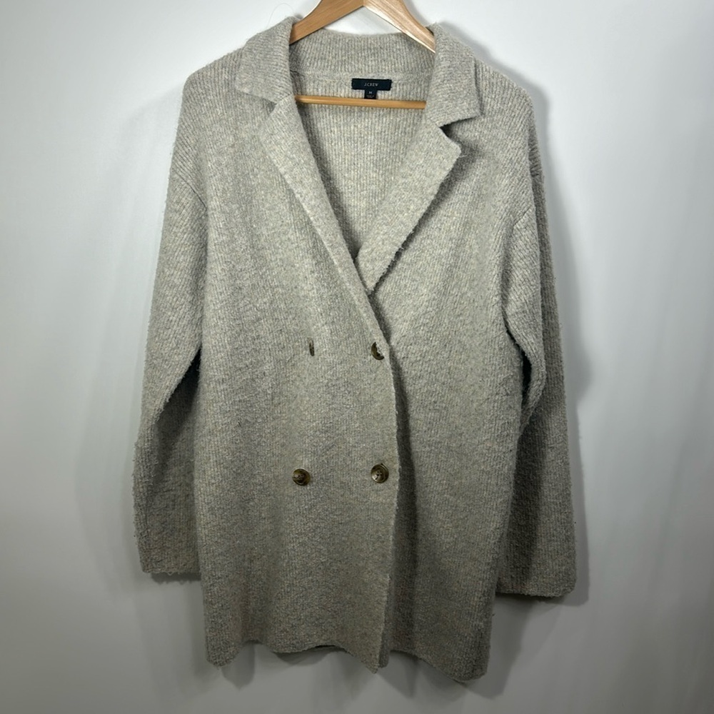 J.Crew 28%Wool double breasted sweater blazer size medium